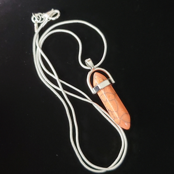 Spiny Oyster  Shell .925 Sterling Silver Necklace - Picture 2 of 5